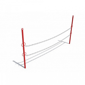 ДХО 03040 Ограждение на цепочке (красн.)