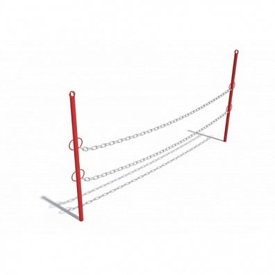 ДХО 03040 Ограждение на цепочке (красн.)