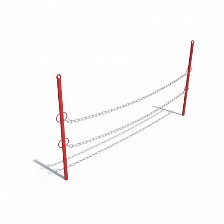 ДХО 03040 Ограждение на цепочке (красн.)