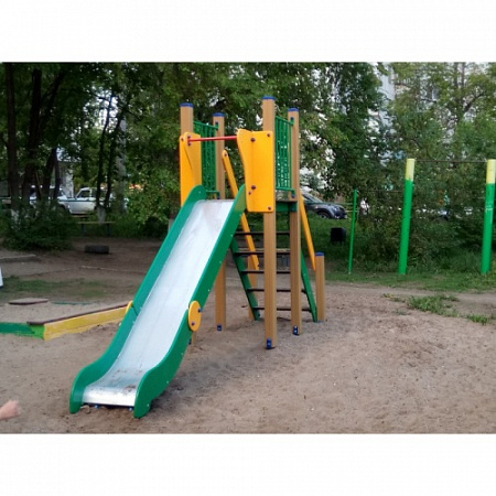 ИО 07060 Горка Детство Н-1500 (металлический скат)